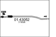 01.43052 Výfuková trubka MTS