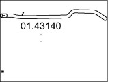 01.43140 Výfuková trubka MTS