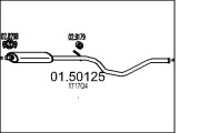 01.50125 Střední tlumič výfuku MTS