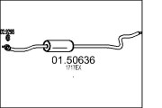 01.50636 Střední tlumič výfuku MTS