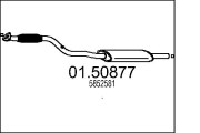 01.50877 Střední tlumič výfuku MTS