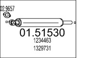01.51530 Střední tlumič výfuku MTS