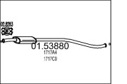 01.53880 Střední tlumič výfuku MTS