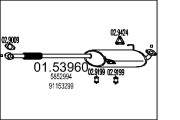 01.53960 Střední tlumič výfuku MTS