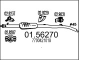 01.56270 Střední tlumič výfuku MTS