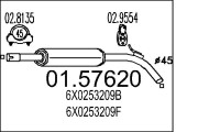 01.57620 Střední tlumič výfuku MTS