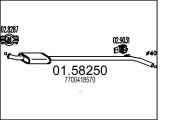 01.58250 Střední tlumič výfuku MTS