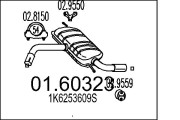 01.60323 Zadní tlumič výfuku MTS