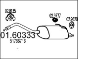 01.60333 Zadní tlumič výfuku MTS