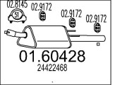 01.60428 Zadní tlumič výfuku MTS