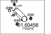 01.60458 Zadní tlumič výfuku MTS