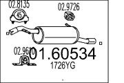 01.60534 Zadní tlumič výfuku MTS