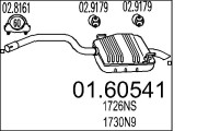 01.60541 Zadní tlumič výfuku MTS