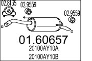 01.60657 Zadní tlumič výfuku MTS