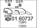 01.60737 Zadní tlumič výfuku MTS