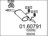 01.60791 Zadní tlumič výfuku MTS