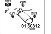01.60812 Zadní tlumič výfuku MTS