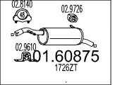 01.60875 Zadní tlumič výfuku MTS