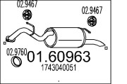 01.60963 Zadní tlumič výfuku MTS