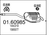 01.60985 Zadní tlumič výfuku MTS