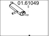 01.61049 Zadní tlumič výfuku MTS