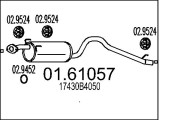 01.61057 Zadní tlumič výfuku MTS