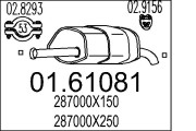 01.61081 Zadní tlumič výfuku MTS