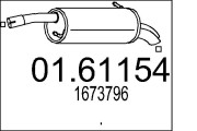 01.61154 Zadní tlumič výfuku MTS