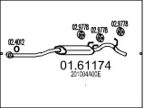 01.61174 Zadní tlumič výfuku MTS