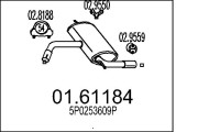 01.61184 Zadní tlumič výfuku MTS