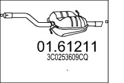 01.61211 Zadní tlumič výfuku MTS