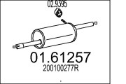 01.61257 Zadní tlumič výfuku MTS