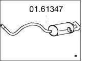 01.61347 Zadní tlumič výfuku MTS