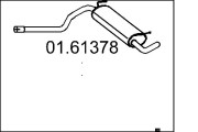 01.61378 Zadní tlumič výfuku MTS
