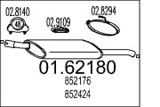 01.62180 Zadní tlumič výfuku MTS