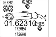 01.62310 Zadní tlumič výfuku MTS