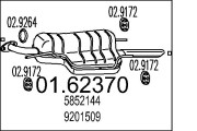 01.62370 Zadní tlumič výfuku MTS
