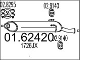 01.62420 Zadní tlumič výfuku MTS