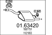 01.63420 Zadní tlumič výfuku MTS
