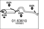 01.63610 Zadní tlumič výfuku MTS