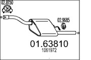 01.63810 Zadní tlumič výfuku MTS