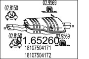 01.65260 Zadní tlumič výfuku MTS