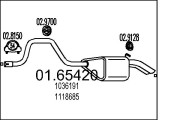 01.65420 Zadní tlumič výfuku MTS
