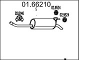 01.66210 Zadní tlumič výfuku MTS