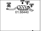 01.66440 Zadní tlumič výfuku MTS