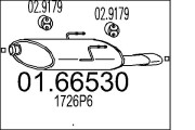 01.66530 Zadní tlumič výfuku MTS