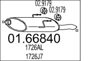 01.66840 Zadní tlumič výfuku MTS