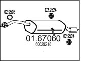 01.67060 Zadní tlumič výfuku MTS
