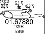 01.67880 Zadní tlumič výfuku MTS