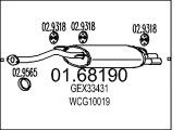 01.68190 Zadní tlumič výfuku MTS